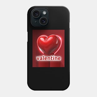 Valentine love tee design Phone Case