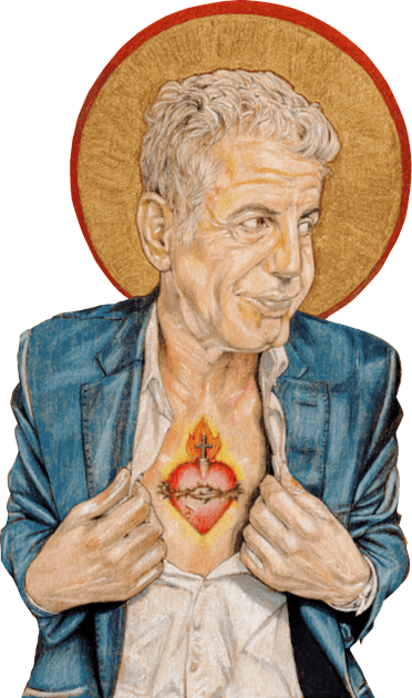 anthoni bourdain you're always at heart Kids T-Shirt by jepriepok133