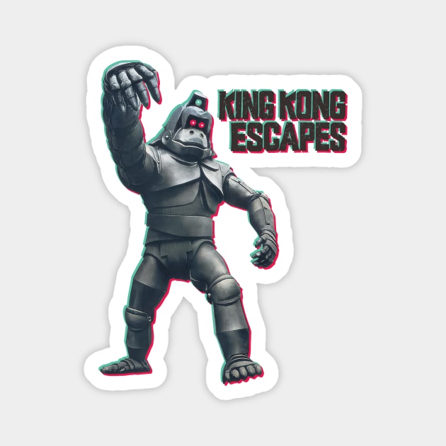 Mecha-Kong Magnet by Doc Multiverse Designs
