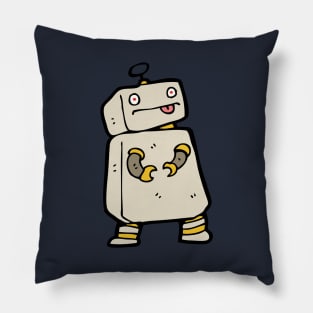 Confused Cute Robot Pillow