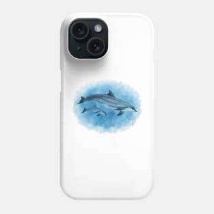 Dolphin Mother and Calf Phone Case