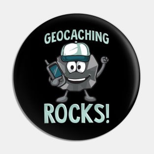 Geocaching Rocks Pin