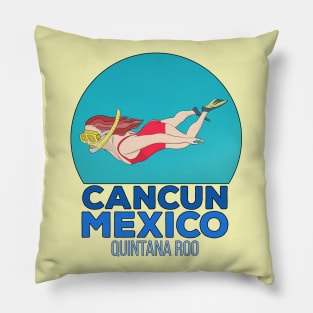 Cancun Snorkeling Mexico Pillow