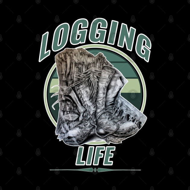 Logging Life by AuburnQuailart