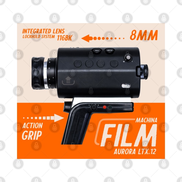 Vintage retro cinema 8mm camera poster ad by SpaceWiz95