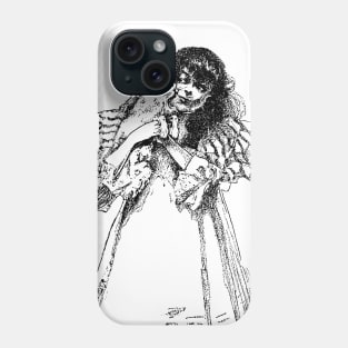 Girl With Cat Phone Case