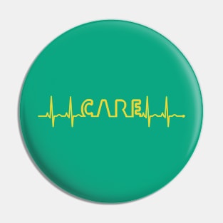 care heart beat doctor shirt Pin