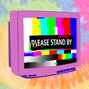 PLEASE STAND BY - Pink T-Shirt