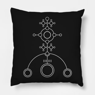 UFO Sacred Geometry Circle Pillow