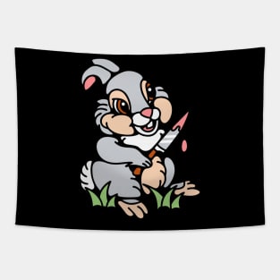 Rabbit knife Tapestry