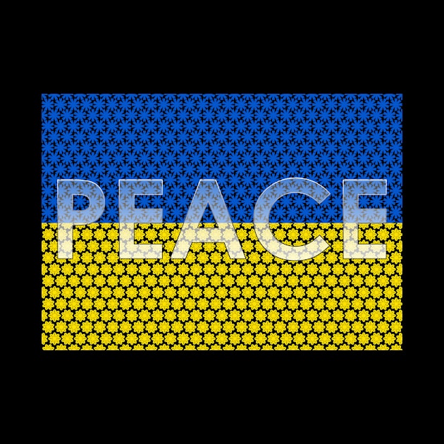 Ukrainian flag with text by Gerchek