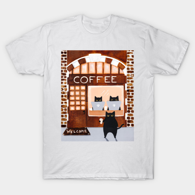Coffee House Cats Coffee T Shirt Teepublic