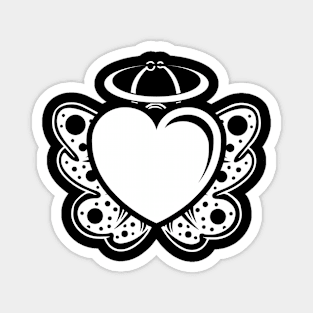 Butterfly Heart Angel v4 Magnet