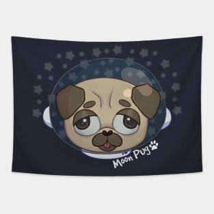 Moon Pug Tapestry