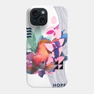 Surreal Floral Fish Modern Art with a Hidden Message Phone Case