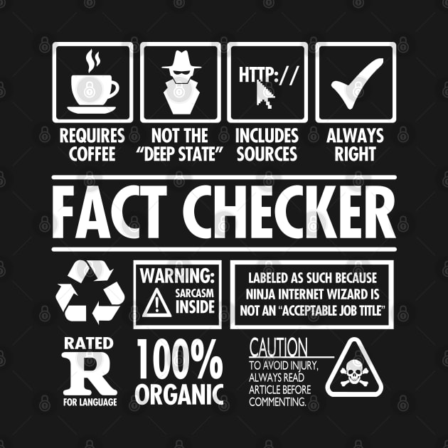 Fact Checker Job Description by NerdShizzle