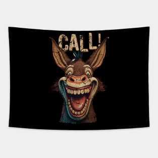 Poker Donkey Call Tapestry