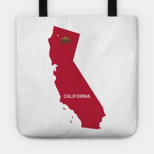 California Map Flag Tote