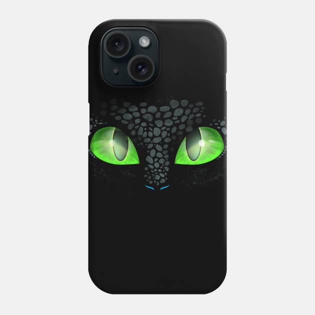 Night Fury Eyes (How to Train Your Dragon) Phone Case by Fine_Design