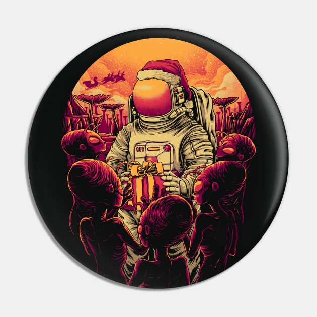 Christmas in Outer Space Pin by SLAG_Creative