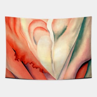 High Resolution Flower Abstraction by Georgia O'Keeffe Tapestry