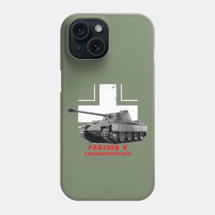 Panzerkampfwagen Panther V Military tank WW2 Phone Case