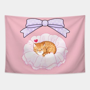 Petticoat Cat Orange Tabby Tapestry