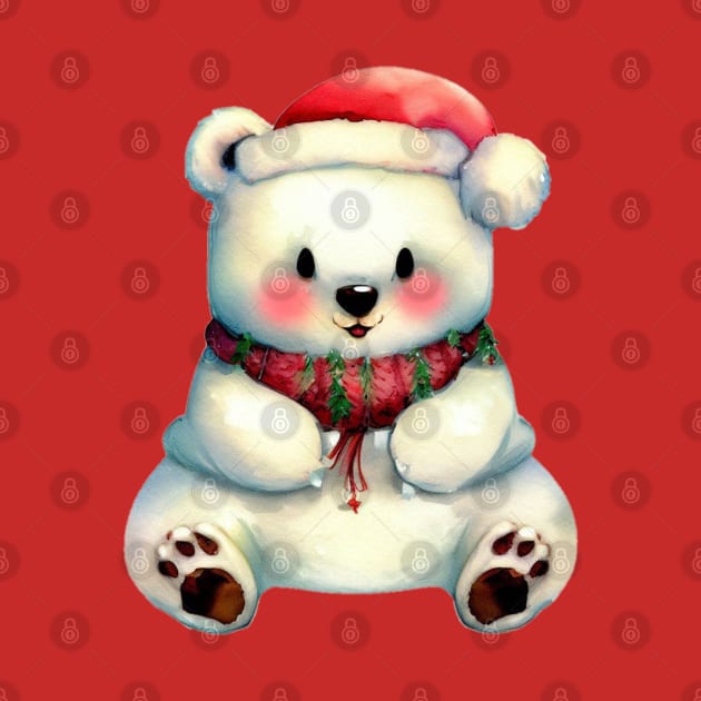 Little Cuties - Sweet Christmas Polar Bear by CAutumnTrapp