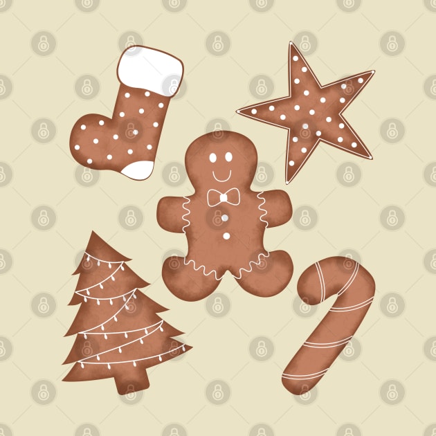 Cute Gingerbread cookies by Juliana Costa