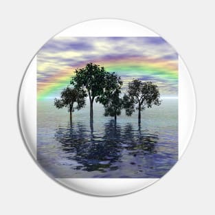 Flooded trees and rainbows Pin