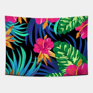 Floral Leaf Pattern Tapestry