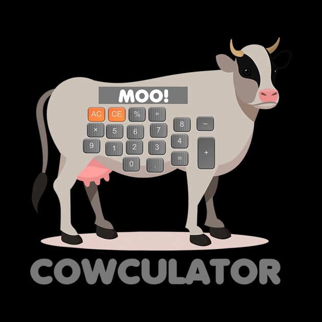 Algebra Math Calculator Funny Problem Solver Cow Moo by HaroldKeller