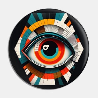 Geometrical Eye Bauhaus Inspired Pin