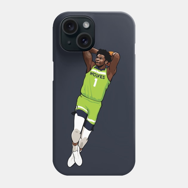 Anthony Edwards Vector Dunk Phone Case by qiangdade