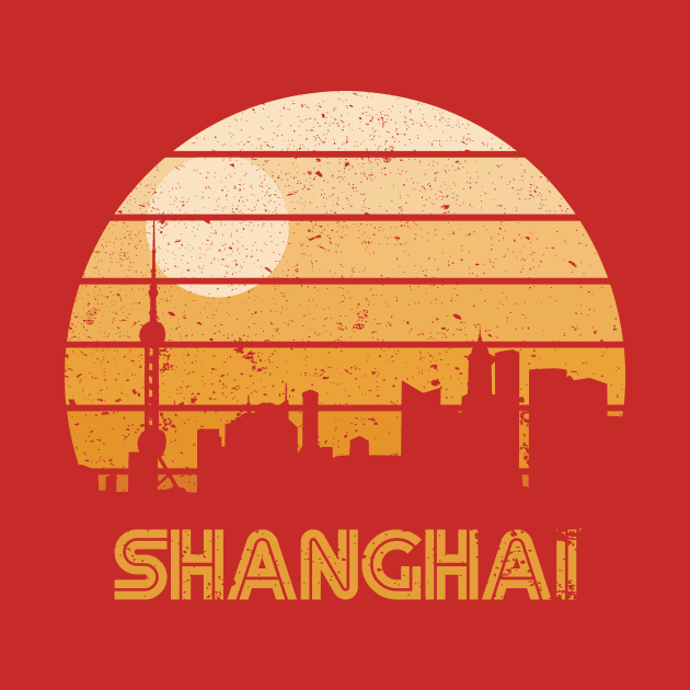 Retro Sunset Shanghai by rojakdesigns