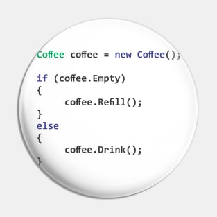 Coffee Code Pin