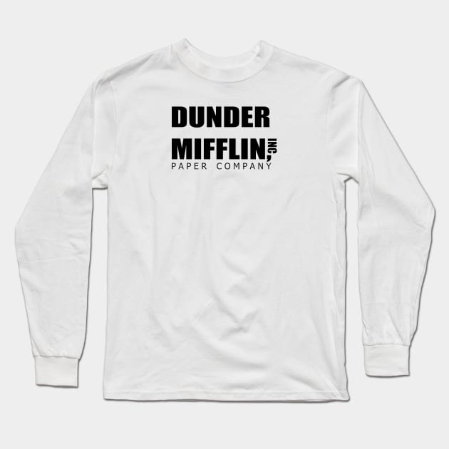 Dunder Mifflin Paper Company T-shirt Tees Text - The Office - Tv