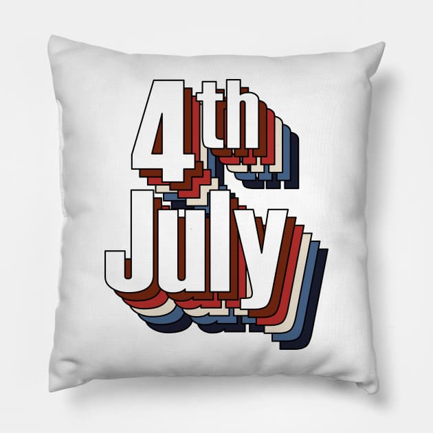 4th of July America Color Palette Pillow by yphien