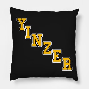 Yinzer Diagonal 90's Pittsburgh Hockey Pillow