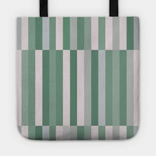 Sage Green Geometric Stripes Tote