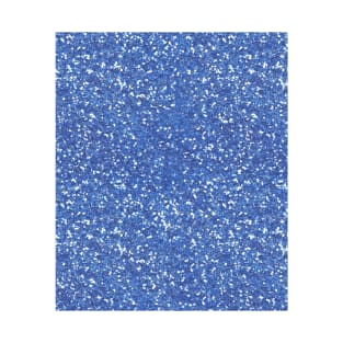 Blue Glitter Art | Gritty Textures | Abstract Background T-Shirt