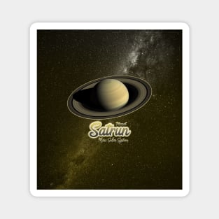 Planet Saturn: Mini Solar System V02 Magnet