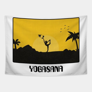 Yogasana - Made up yoga pose. Tapestry