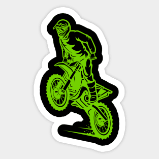 Motocross Stunt Rider Sticker for Sale by anandariki