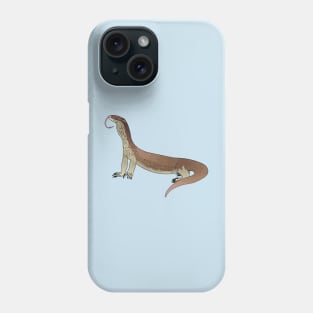 Monitor lizard cartoon illustration Phone Case