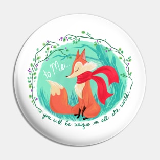 Unique In All The World Fox Pin