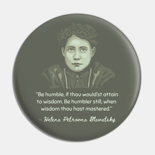 H. P. Blavatsky Portrait and Quote Pin