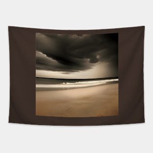 Victorian Coastal landscape Beach Storm Photo Tapestry