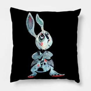 Angry rabbit Pillow