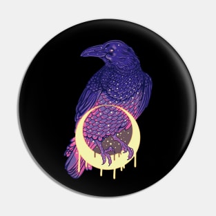 Raven On Neon Moon 2 Pin